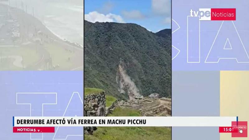 Cusco  Ministra de Cultura  deslizamiento  Machu Picchu