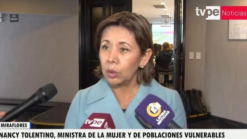 ministra de la mujer sobre bebé cusco