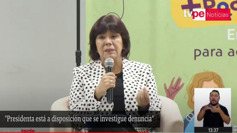 Dina Boluarte Nancy Tolentino Ministra Tolentino plagio investigación
