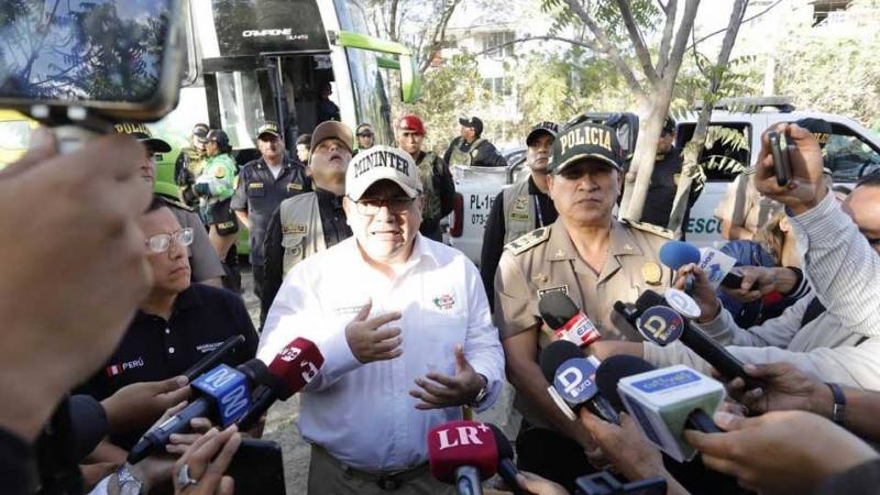 Ministro del Interior Piura detenidos en flagrancia