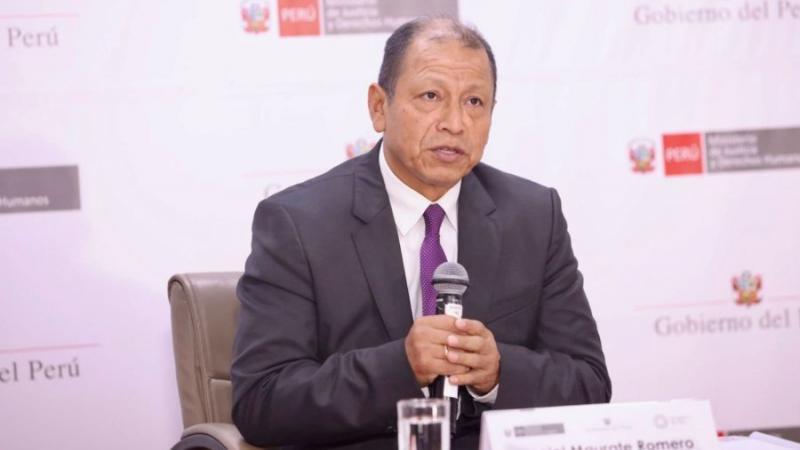 Ministro de Justicia Daniel Maurate Guillermo Bermejo
