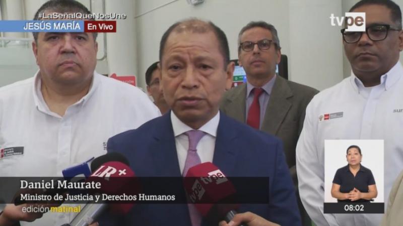 Ministro de Justicia Daniel Maurate Víctor Polay terrorista Pacto de San José