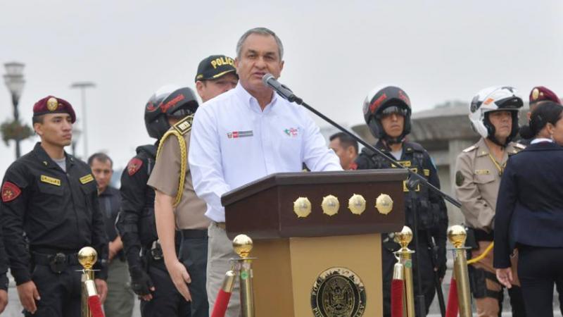 Ministro del Interior Vicente Romero Armas no letales Serenos Policía Nacional Congreso Ministerio del Interior