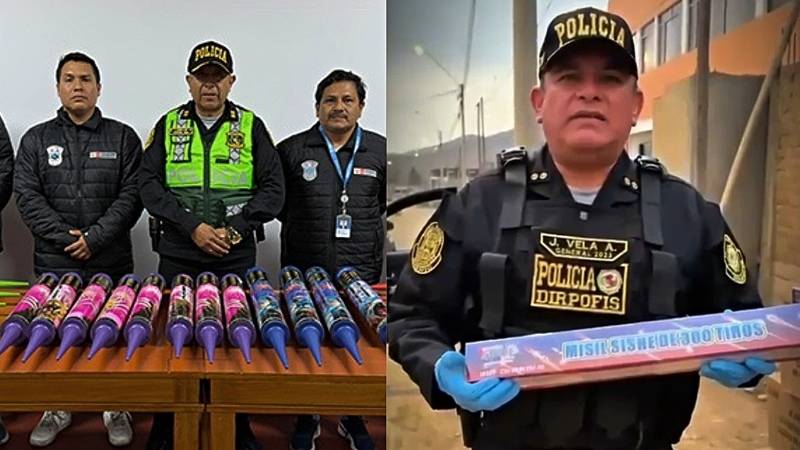 PNP sucamec dirpofis fuegos artificiales protestas manifestaciones jerí
