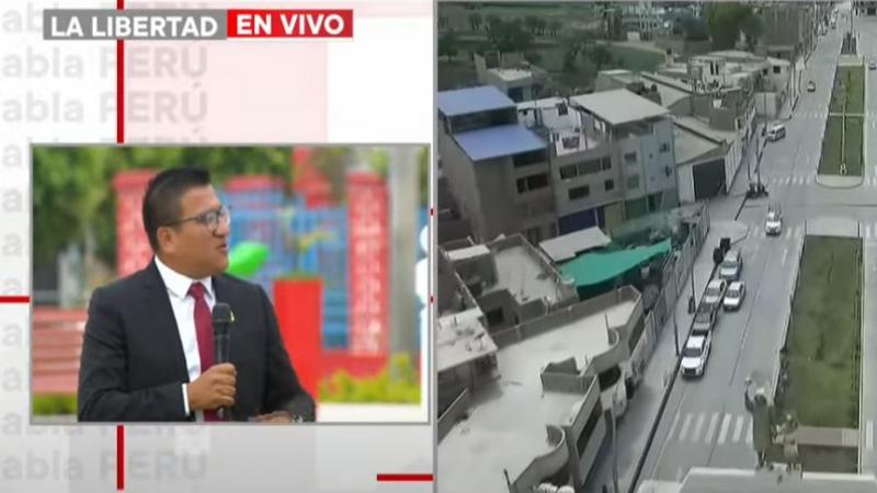 Alcalde de Moche en entrevista  con Habla Perú 