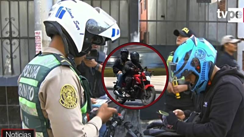 dos personas en moto multa mtc pnp