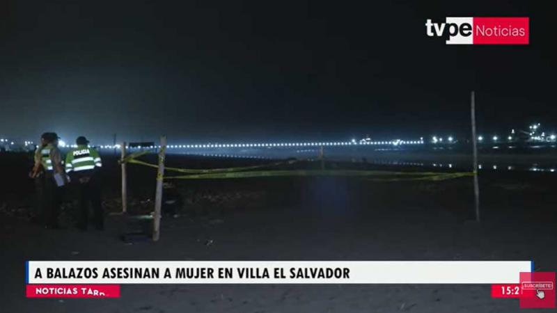 Villa El Salvador cadáver de una mujer  playa   