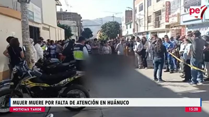 Huánuco: mujer muere por falta de atención en centro de salud