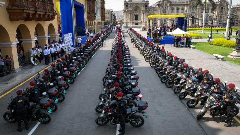 Municipalidad de Lima Policía Nacional motos 
