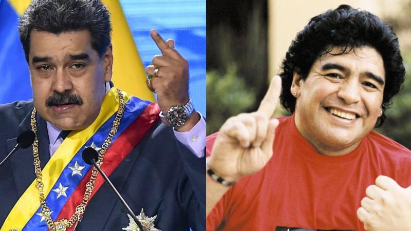 nicolas maduro y maradona