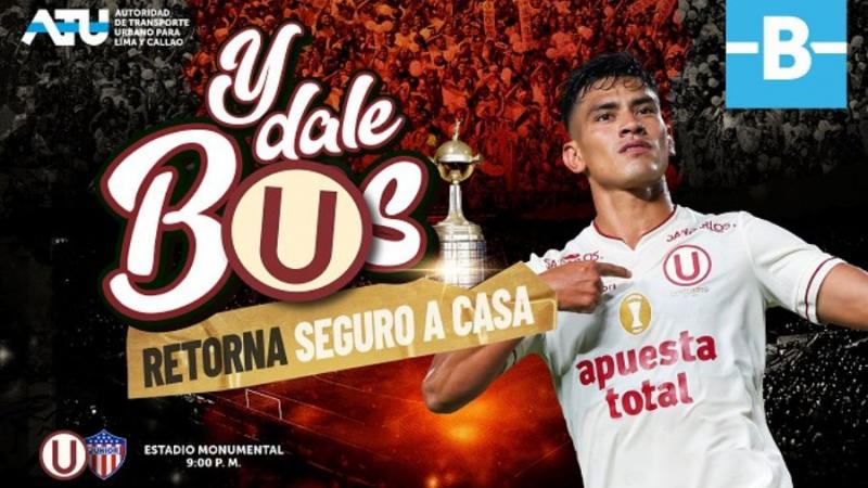 ATU: Servicio “Y dale bus” facilitará el retorno de los hinchas de Universitario