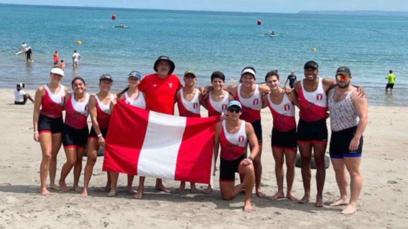 Selección de remo obtiene 6 medallas en Campeonato Americano de Beach Sprint