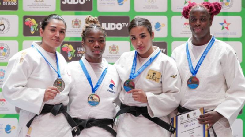 Judoca Camila Figueroa gana medalla de plata en Marrakech African Open 2024