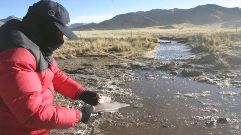 Descenso de temperatura nocturna en la sierra sur