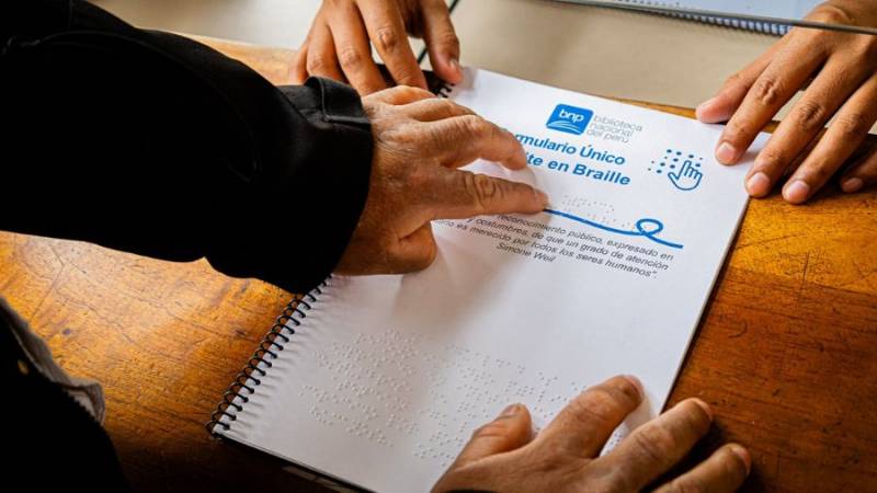 BNP facilita el acceso al Formulario Único de Trámite (FUT) con sistema Braille