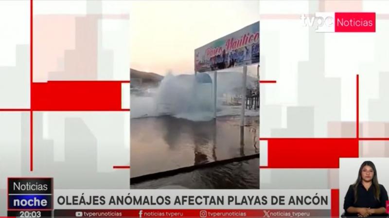 Ancón oleaje anómalo