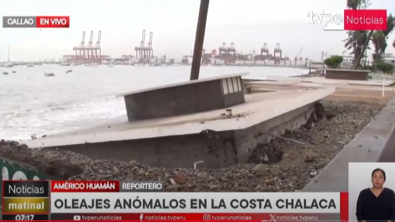 Oleaje anómalo La Punta Chucuito malecón