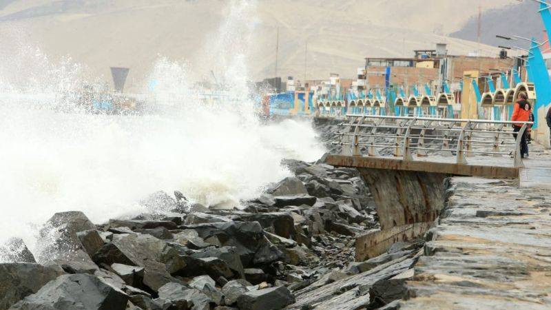 Oleajes anómalos en Perú, Ecuador y Chile