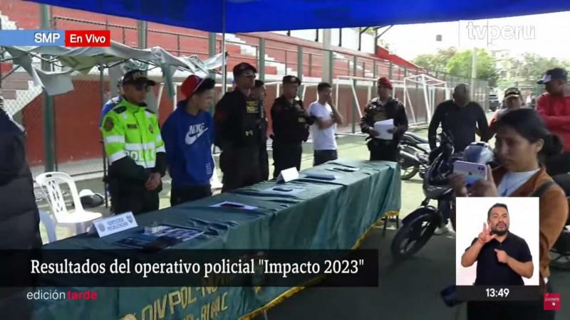 SMP: Policía Nacional realiza operativo "Impacto 2023"