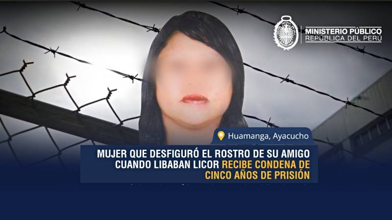 mujer desfiguro rostro licor ayacucho