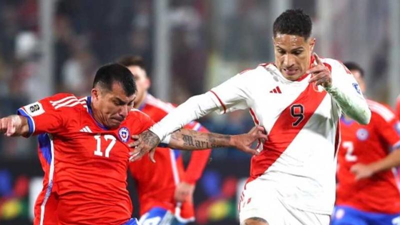 Paolo Guerrero Chile partido Perú