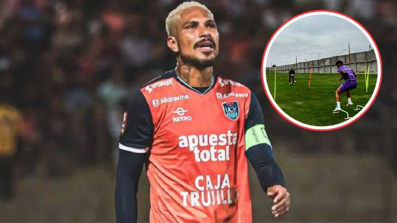 Paolo Guerrero entrena en solitario en la UCV