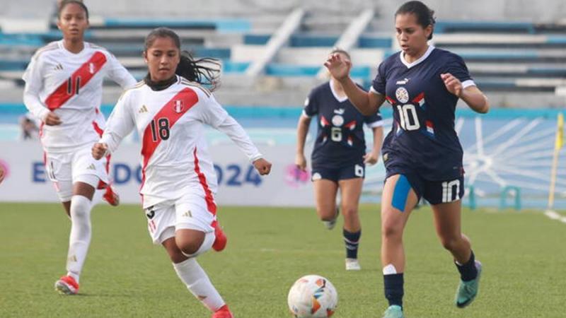 Perú empató 2-2 con Paraguay sub-20 y quedó cerca de la eliminación del torneo femenino