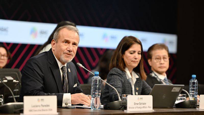 Perú impulsa la inclusión de actores económicos informales en la economía formal en APEC 2024, señaló el canciller Elmer Schialer.