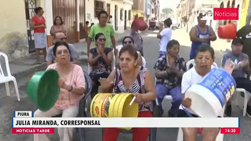 Piura: vecinos denuncian falta de agua desde hace más 15 días