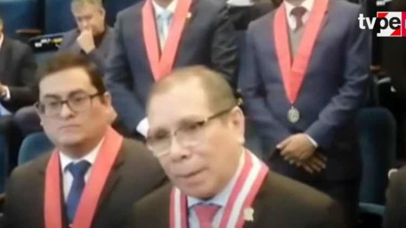 Presidente del Poder Judicial  Javier Arévalo