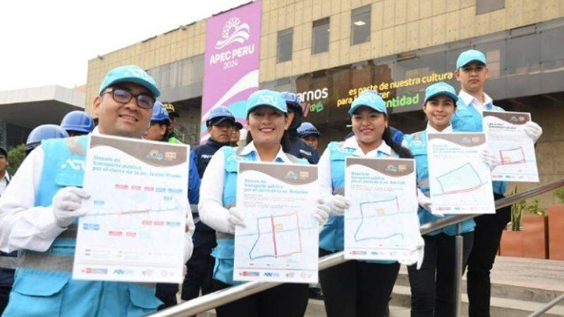 Plan de desvío vehicular ante la semana de líderes del APEC