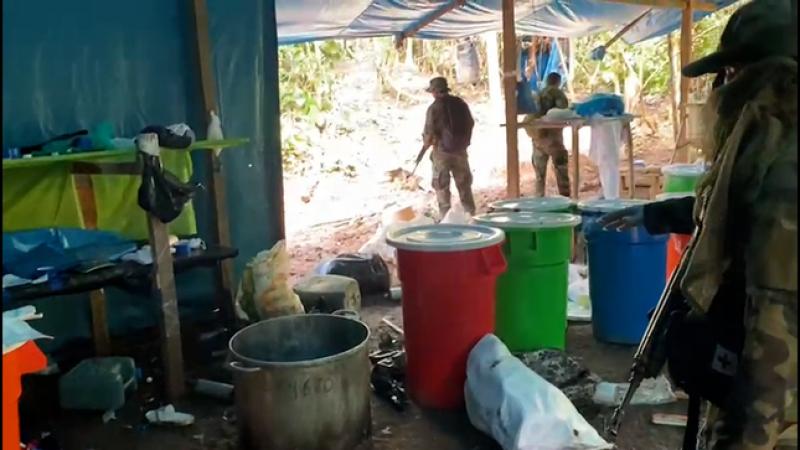 Amazonas: PNP destruye una tonelada de droga líquida y más de tres toneladas de insumos químicos