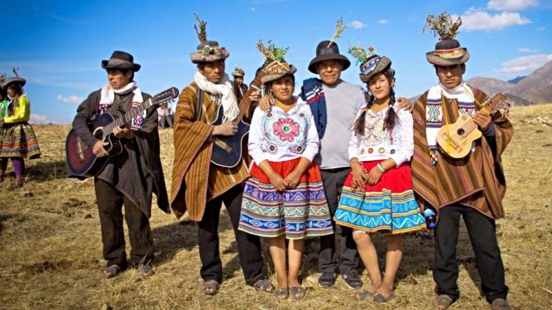 Festividad de la Chimaycha acompañada de los instrumentos chinlili y guitarras