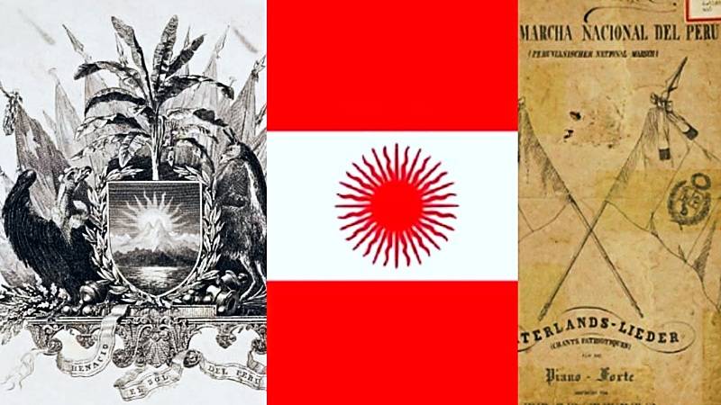 símbolos patrios fiestas patrias escudo himno bandera josé de San Martín