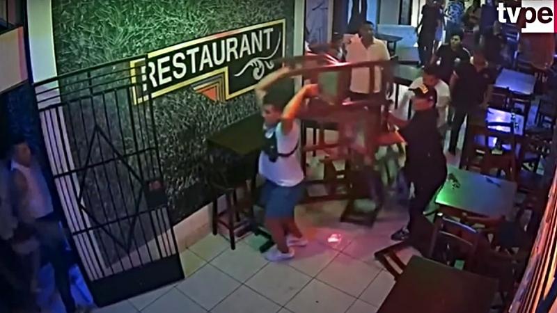 Bar  pelea gresca serenazgo acuchillado colombianos
