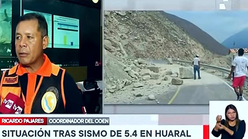 huaral derrumbe sismo