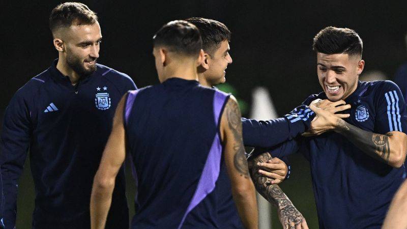Práctica de Selección Argentina en Qatar 2022