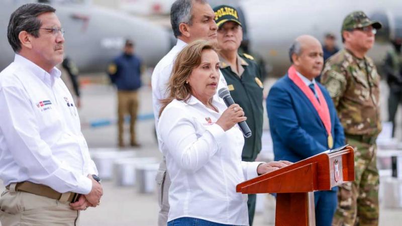 Presidenta Dina Boluarte  3 toneladas  droga  Tumbes y Piura