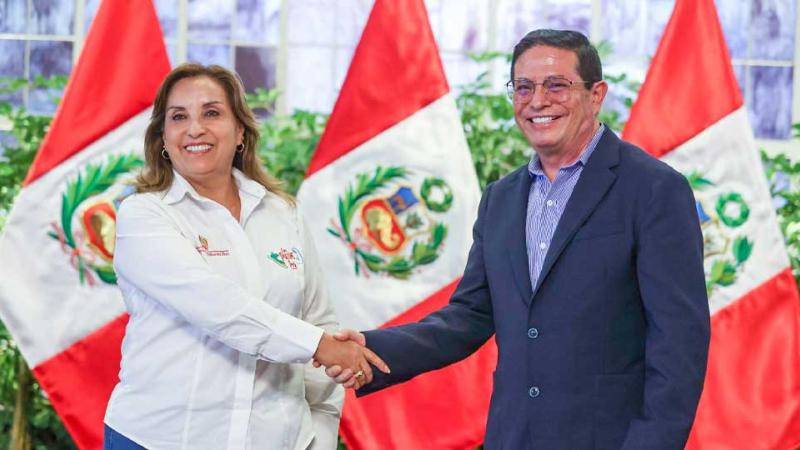 Presidenta Dina Boluarte reunión alcalde de La Victoria Rubén Cano