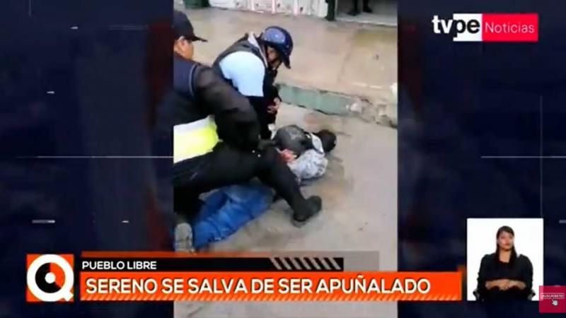 Pueblo Libre sereno acuchillado ciudadano extranjero