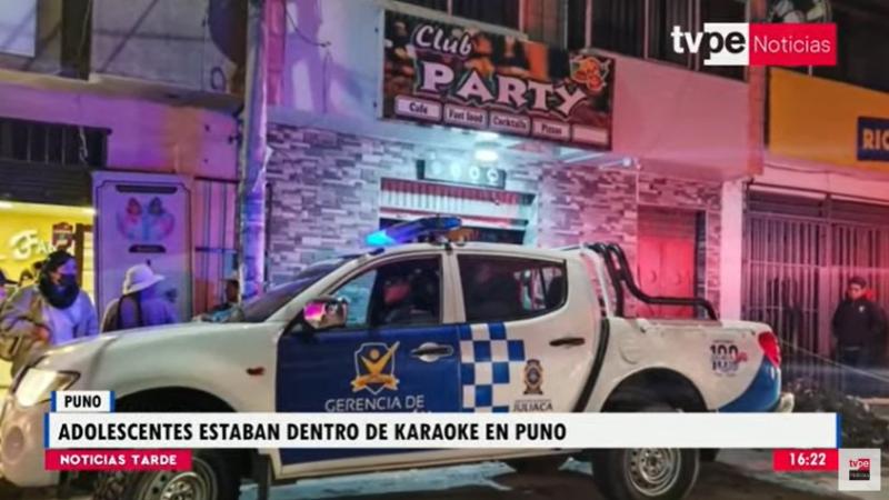 Puno: hallan a 12 menores de edad en aparente estado de ebriedad al interior de karaoke