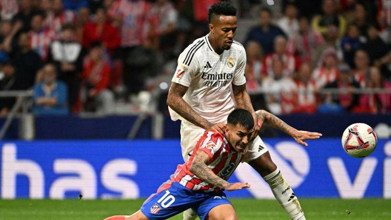 Real Madrid y Atlético de Madrid empatan 1-1 en un derbi cargado de tensión