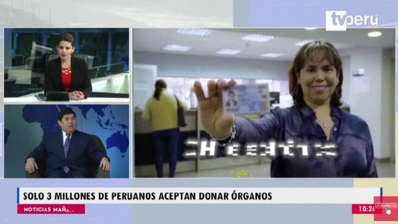 Reniec DNI Juan Carlos Castro donación de órganos peruanos