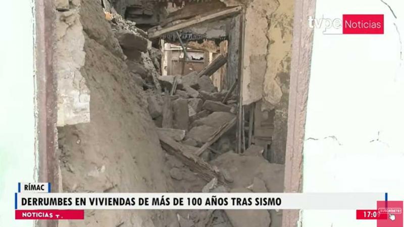 Rímac derrumbe de viviendas sismo