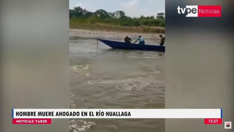 San Martín: hombre murió ahogado en río Huallaga