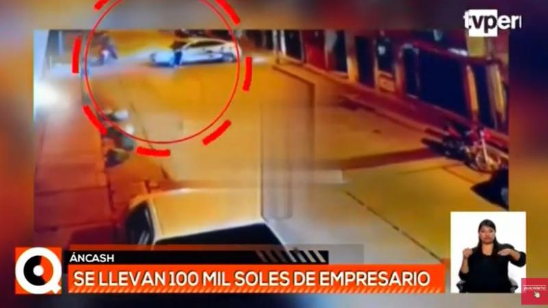 roban a empresario en áncash