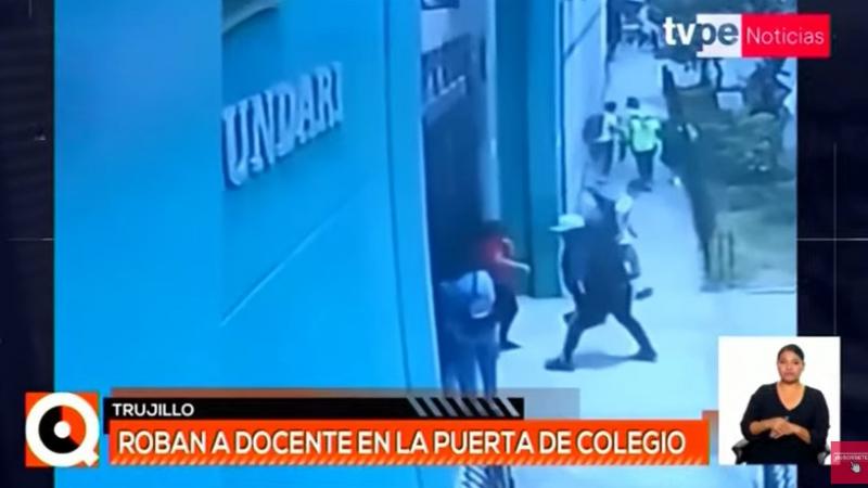 roban a profesora en trujillo