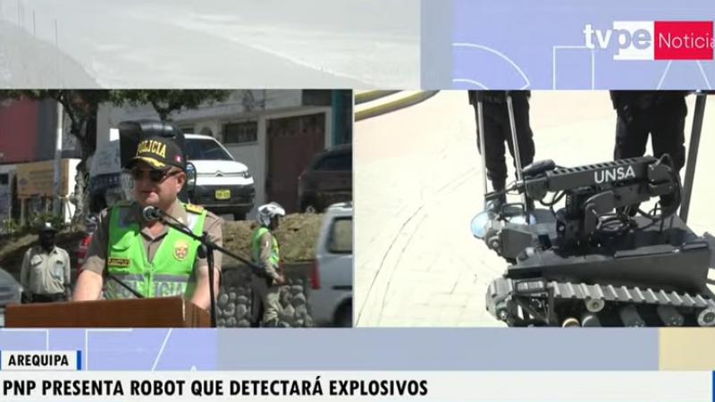 robot desactiva explosivos en arequipa