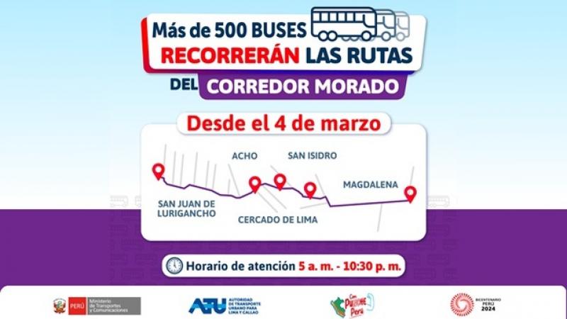 corredor morado