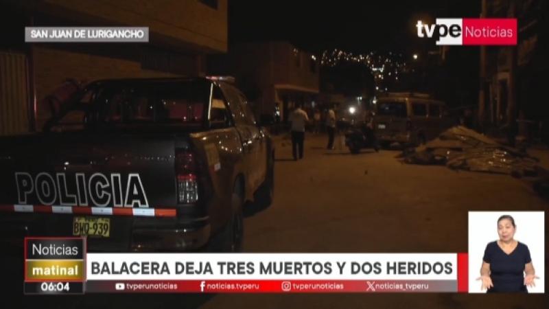San Juan de Lurigancho balacera criminalidad delincuencia heridos muertos SJL